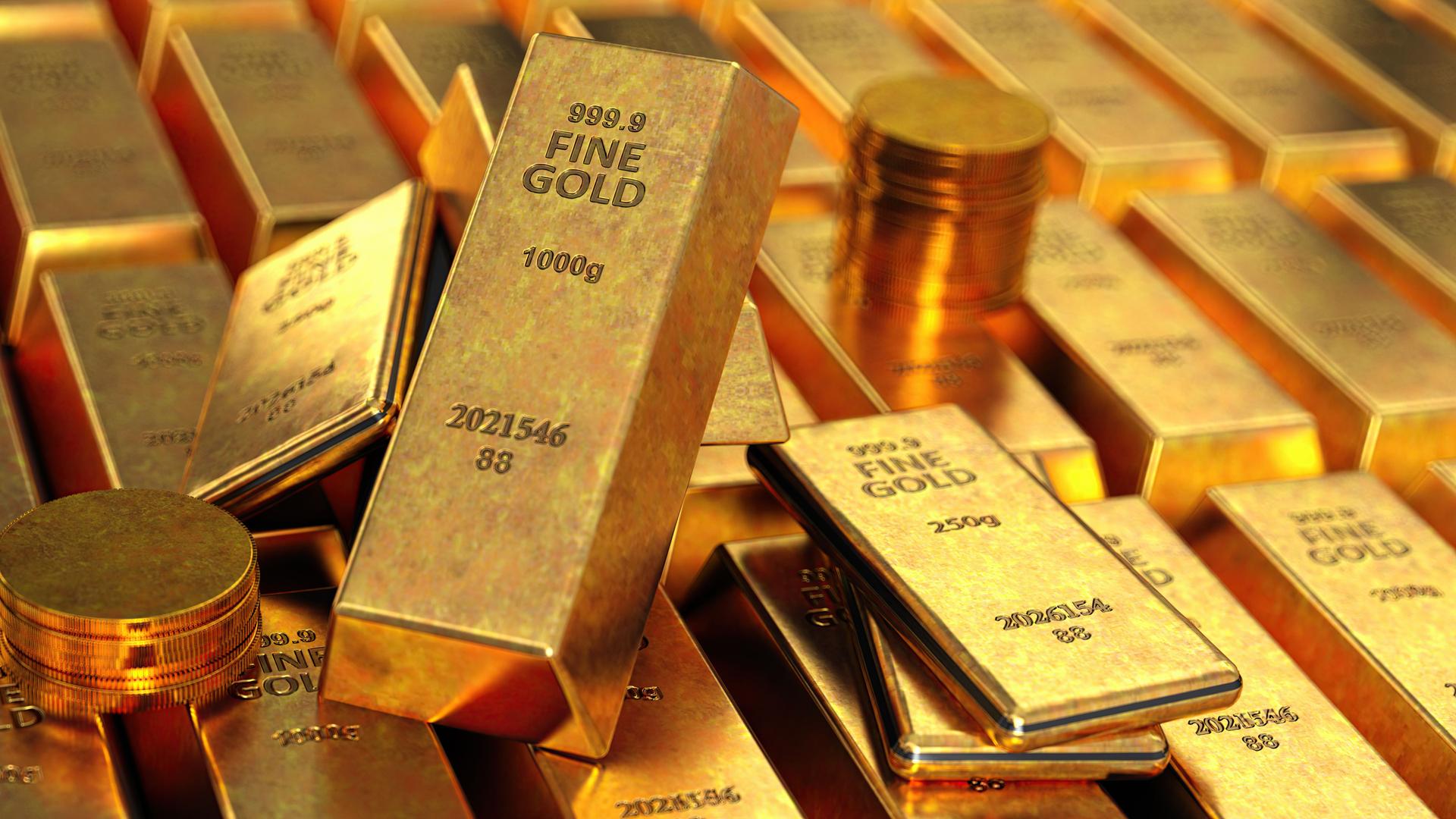 Gold Ingots and Coins